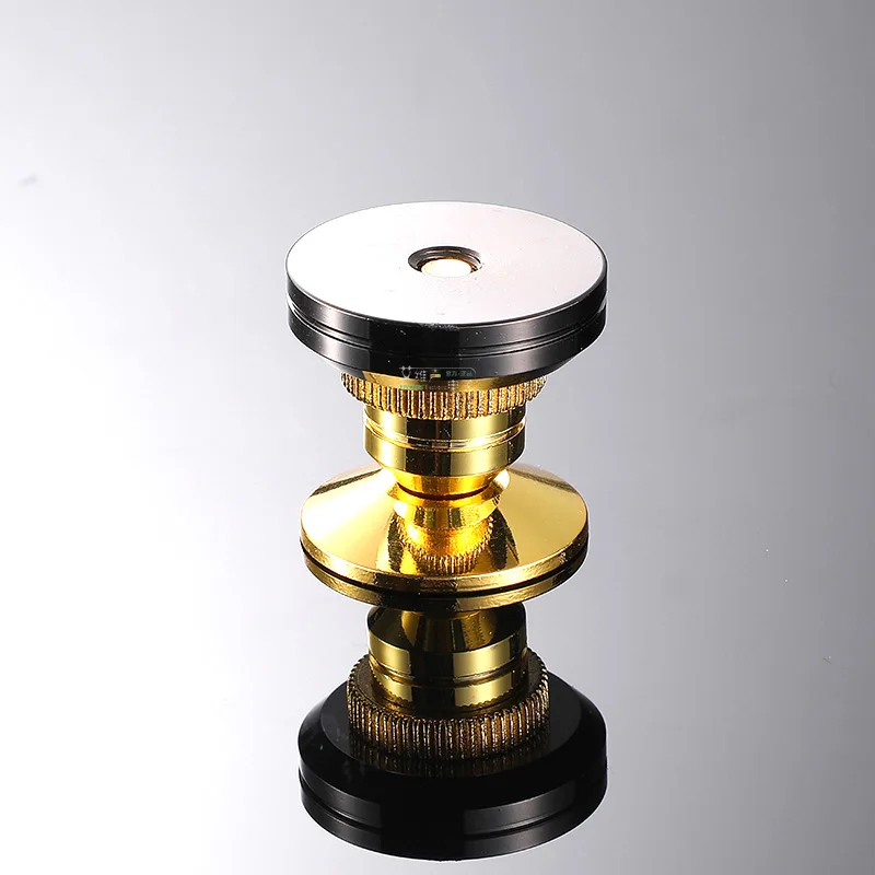 24K Vergulde Metal Speaker Stand Voeten Voet Pad 1/6/8/12 Sets Hifi Audio Video Floor doos Cd Eindversterker Disc Speler Frame