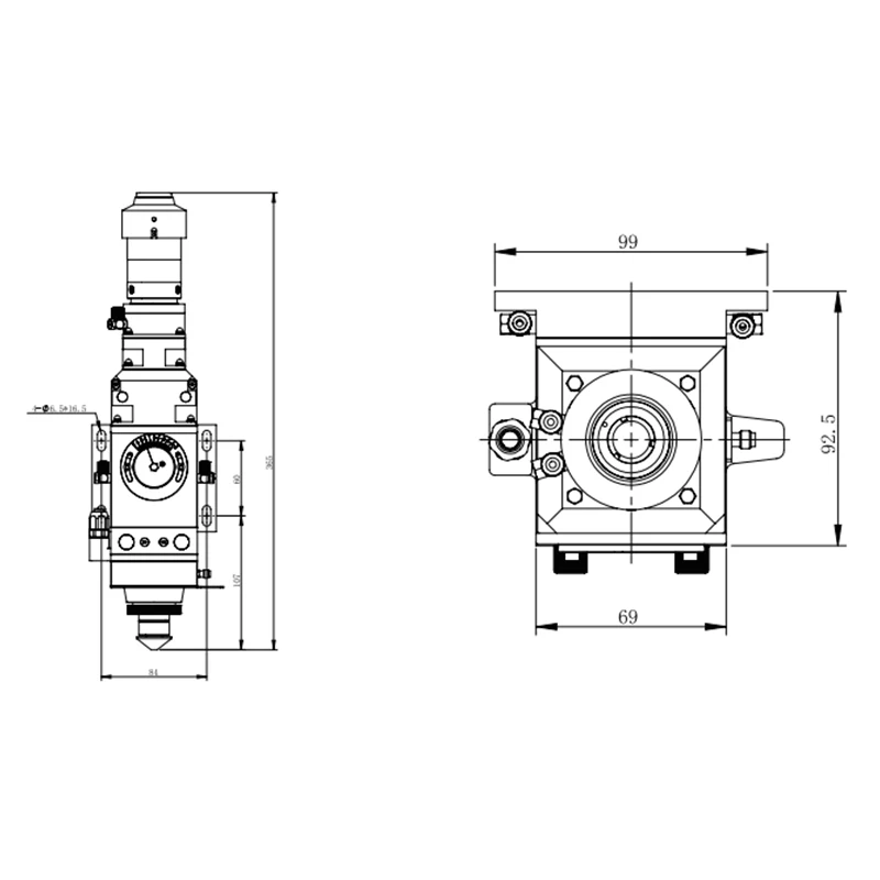 WSX Cutting Head KC15 for Laser Cutting Machine Low Power