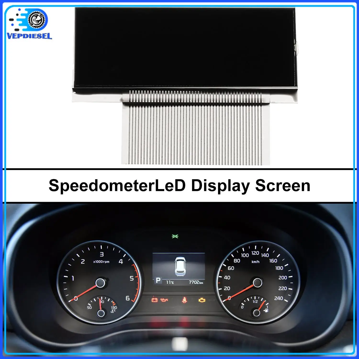 

New LCD Screen Gauge Dashboard Speedometer Display Screen For BMW E34 7.5x5.5cm Car Accessories