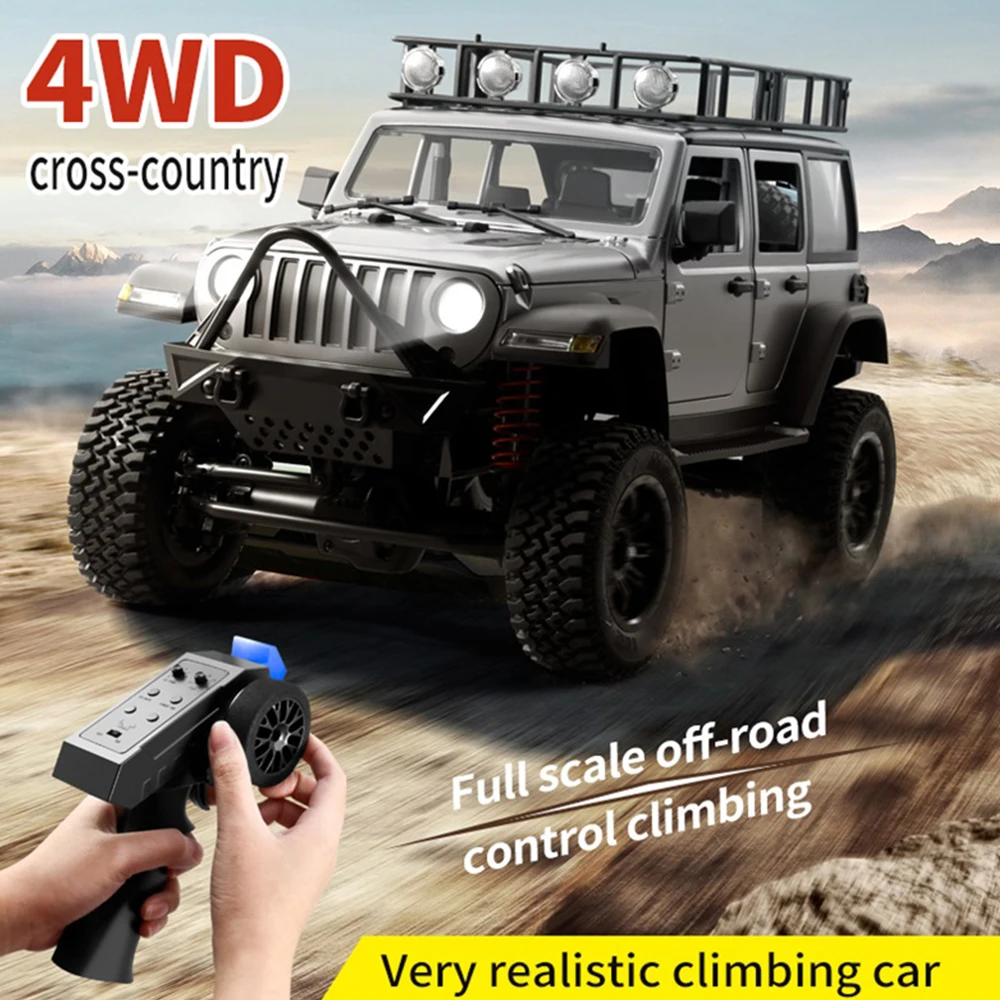 1/12 MN-128 RC Off-Road Climbing Car 2.4G 4WD Climbing Buggy With Led Light  All Terrain Off-Road Truck Toys