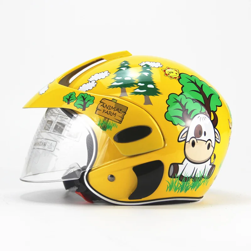 Casque de moto confortable pour enfants, carton de protection, casques de moteur de sécurité