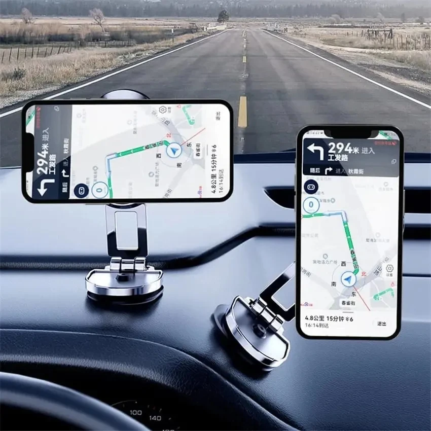 Rotating Folding Magnetic Bracket Car Dashboard Navigation Metal Bracket Suspension Multiangle Adjustment Mobile Phone Universal image 2
