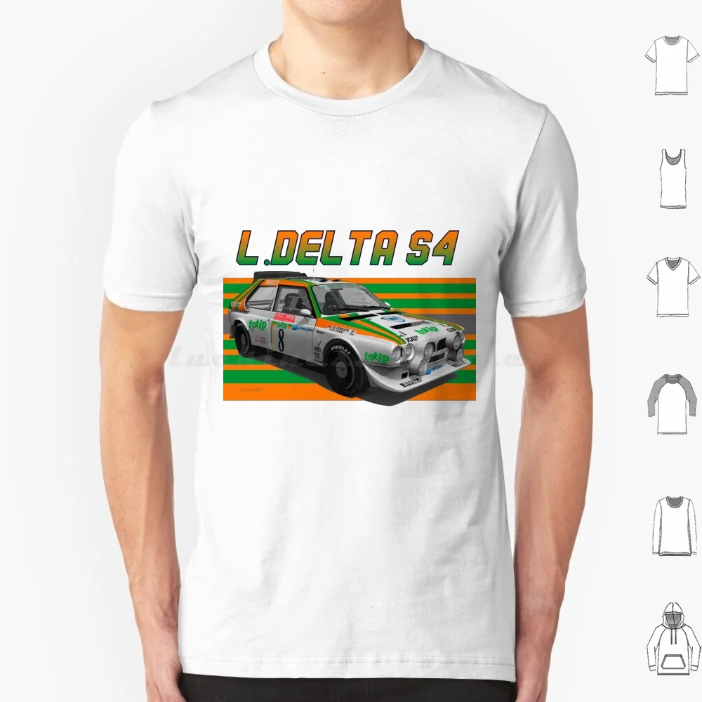 Camiseta de algodón con estampado de Lancia Delta S4 para hombre y mujer, camisa con estampado artesanal Rs200 Grpb, grupo B Rally Wrc 80s Shell 037 037