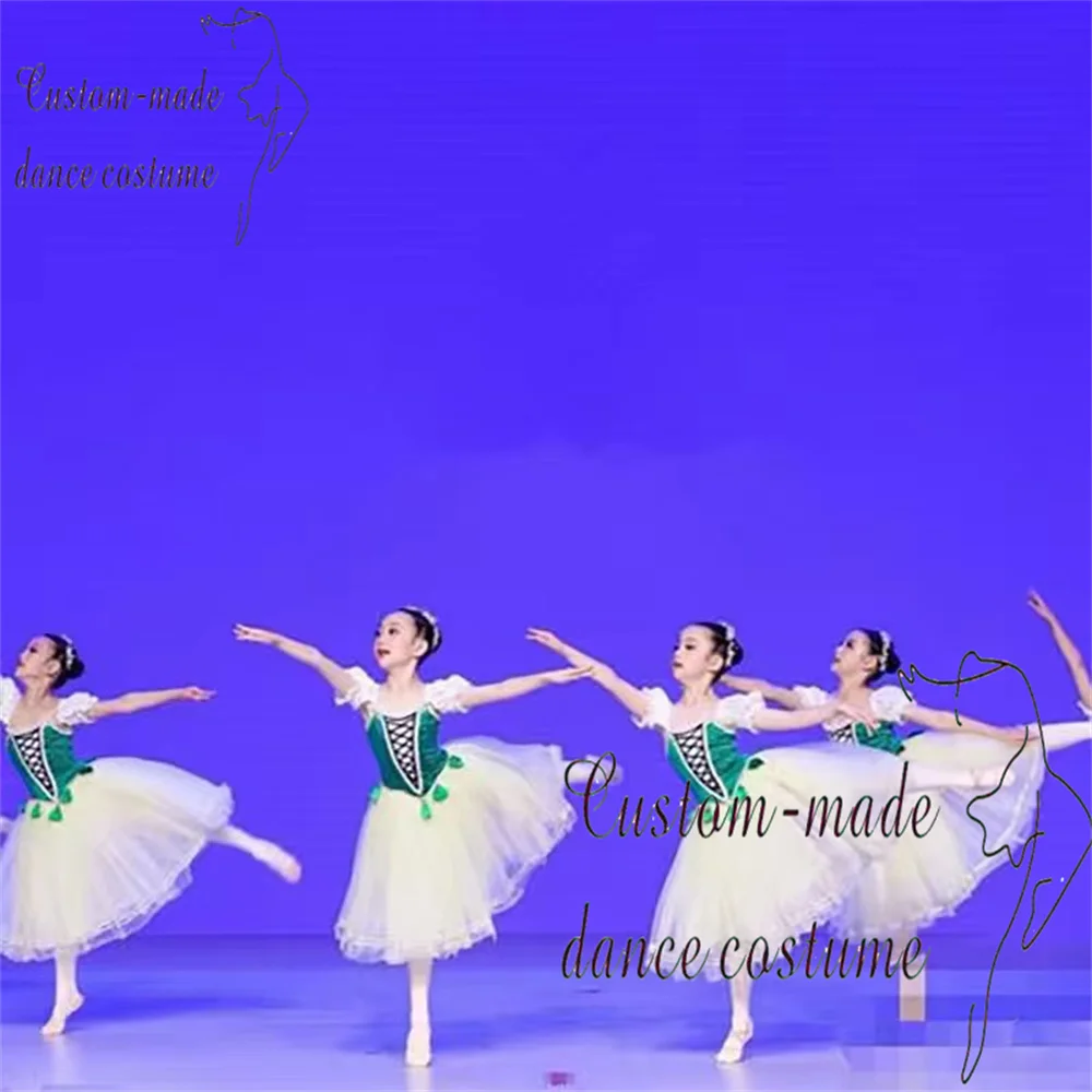 Carmen Variations Ballet Dress Children's Customized Performance Dress  Professional Short Skirt Puff Skirt Adult Ballet Pe