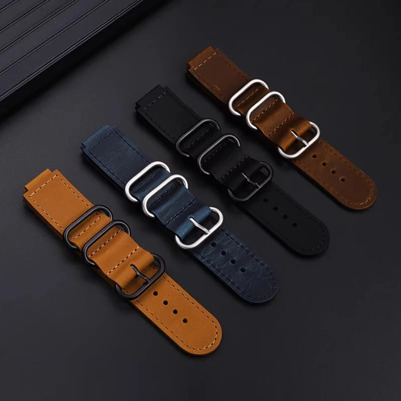 Vintage Leather Strap For Casio 3299 AE-1200 AE-1300 AE-1500 SGW-300/400 W218h SGW400 AQ-150W Series 18MM Watchband