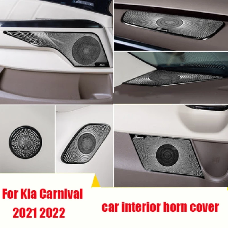 

For Kia Carnival KA4 2021 2022 Interior Speaker accessories Door Loudspeaker dashboard Reading Light Audio horn Cover