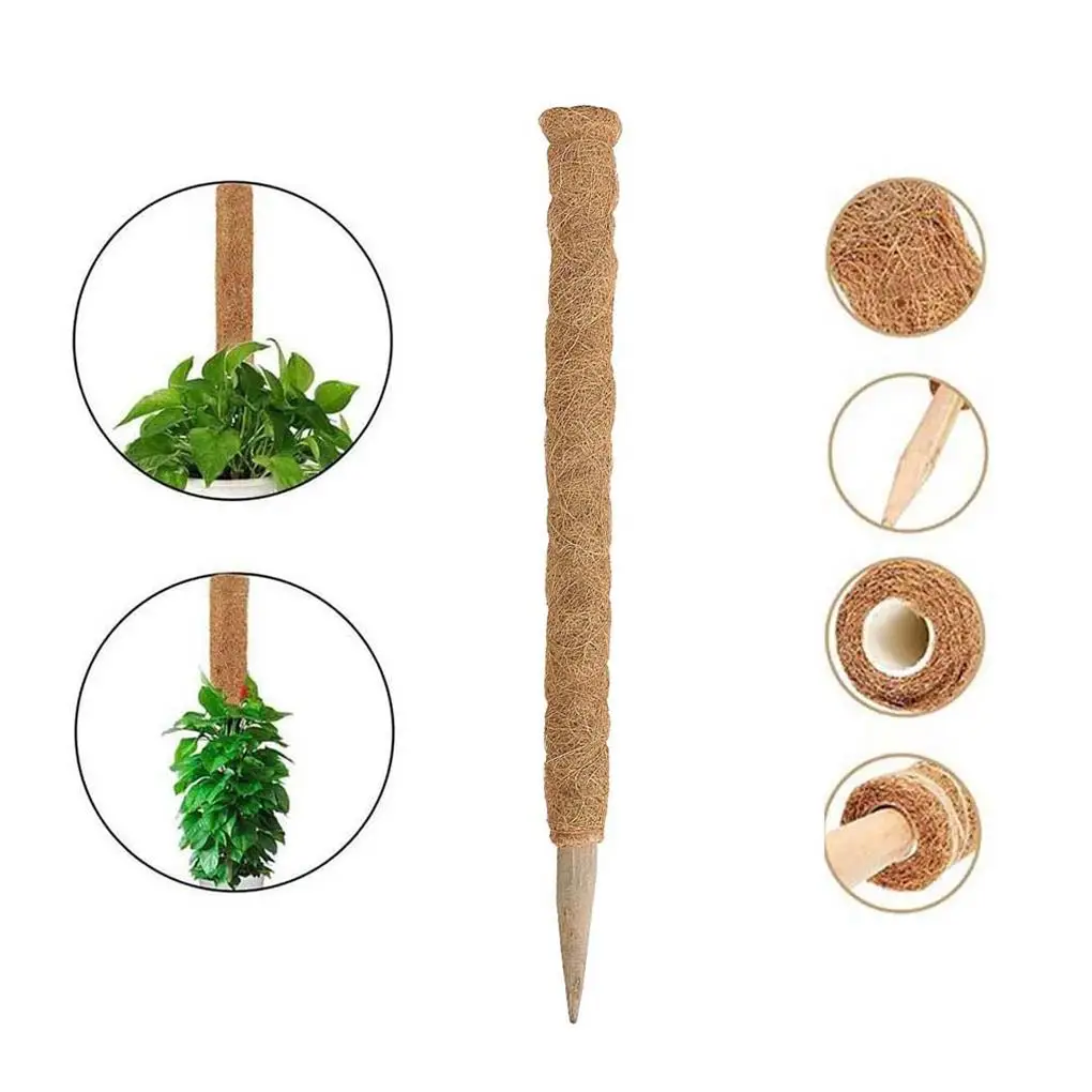 50cm Plant Climbing Stick Coconut Strut Support Rod Poles DIY er Bandage Wrap Extension Courtyard Garden Balcony