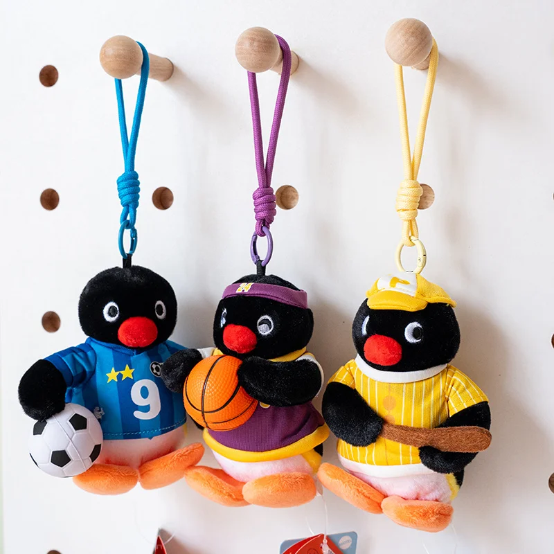 10cm Cartoon Pingu Animated Character Series Cute Plush Animal Doll Backpack Pendant Decor Trendy Toys Peripheral Surprise Gifts view 2