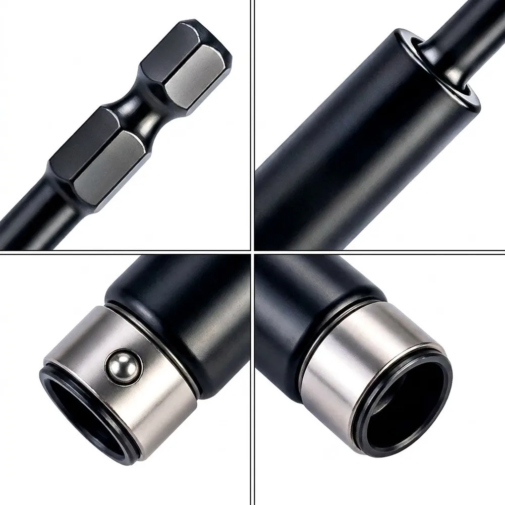 Hex Shank Magnetic Adapter 6.35mm for Drill Bits Quick Change for Power Tool Accessory 35K Carbon Steel 7.2cm Length