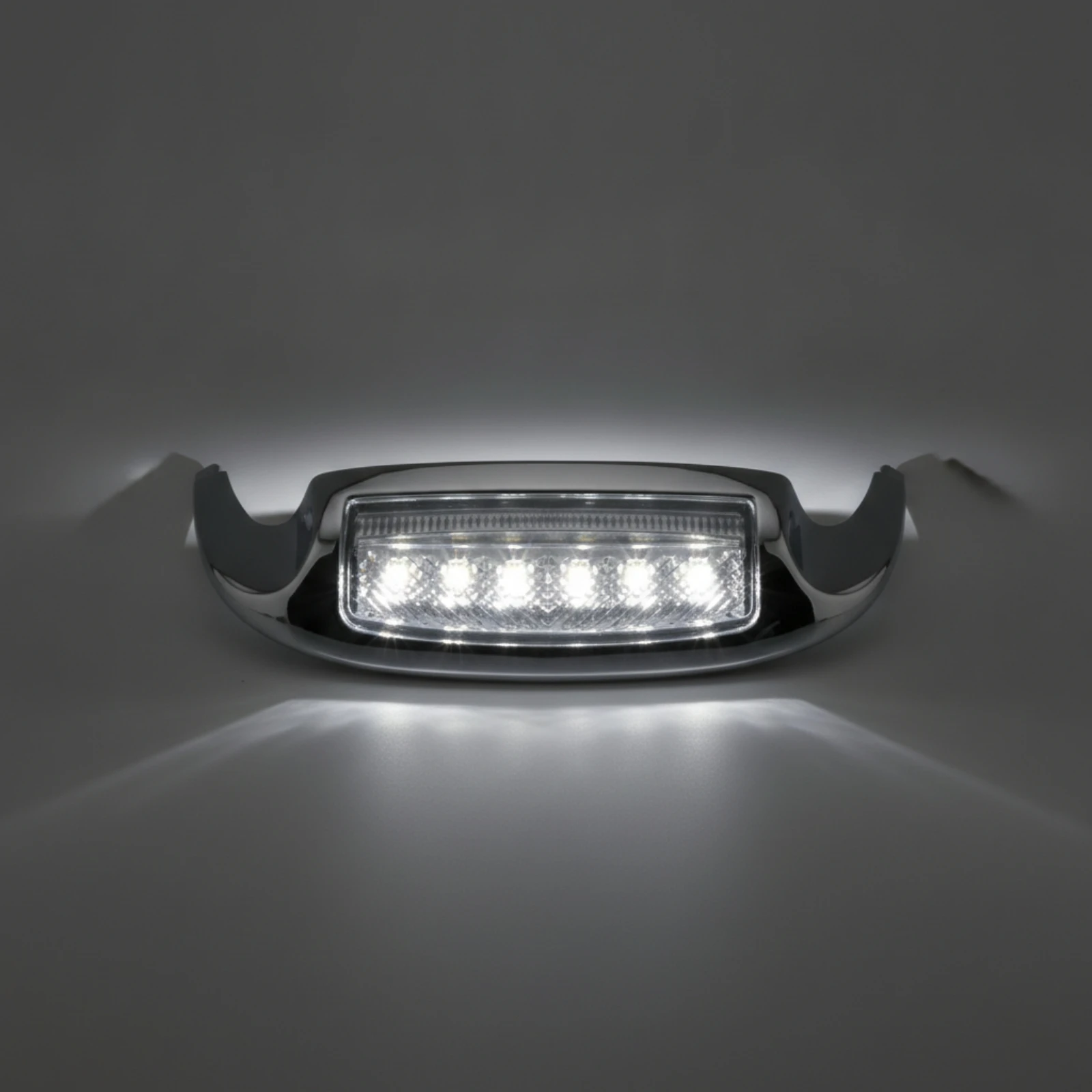 Motorcycle Fender Light Decorative Fender Light with Chrome Housing Mirror Finish Custom for Cruiser Owners