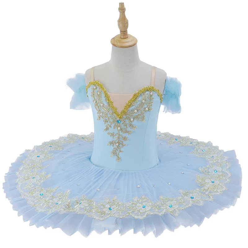 Children's Ballet Tutu Costumes little Swan dance Fluffy Gauze skirt suspenders female performance clothing