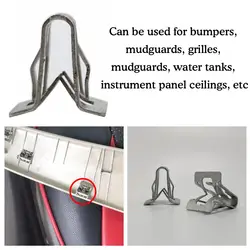 15Pcs Universal Car Fastener Car Dashboard DVD Interior Fixed Clips Trim Plate Car Buckle Iron Accessories Clip Dashboard F G9P9