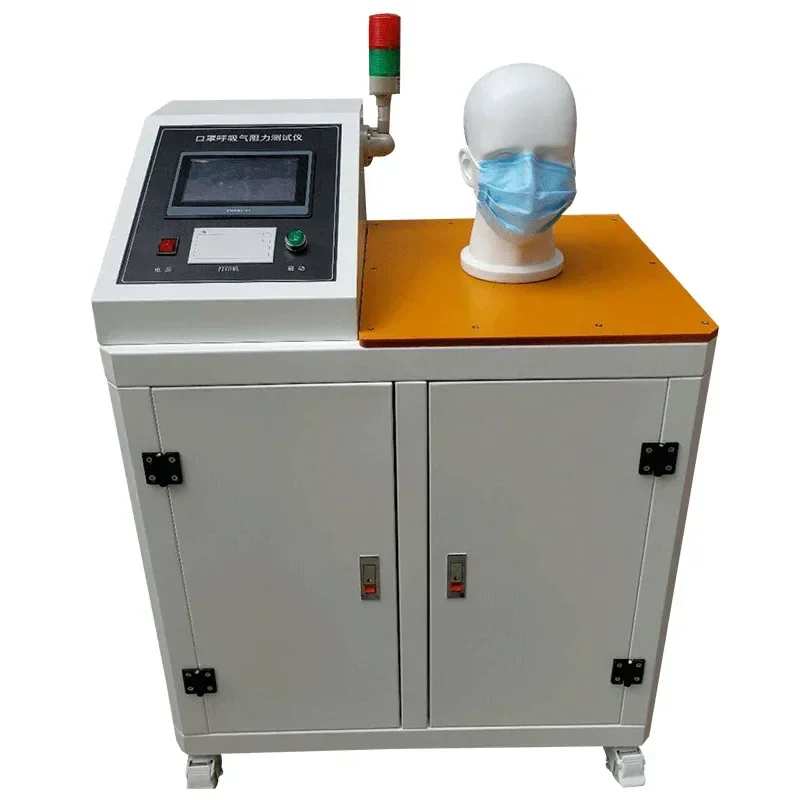 Mask respiratory resistance tester, breath/inhalation test tester, automatic mask air resistance tester