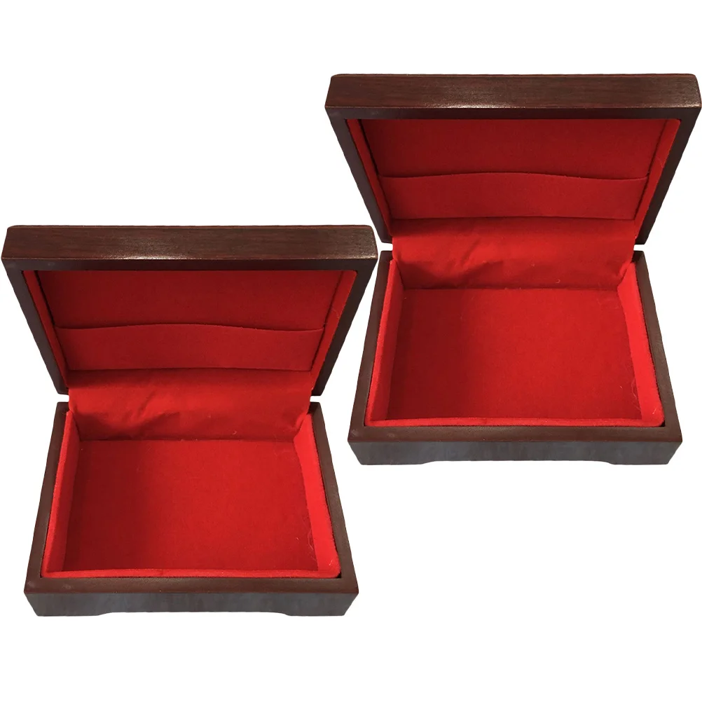 2 قطعة صندوق تخزين البوكر الخشبي حافظة بطاقات اللعب الكبيرة متعددة الأغراض مجوهرات حلية التخزين المنظم حمل حامل بطاقة سطح السفينة #2