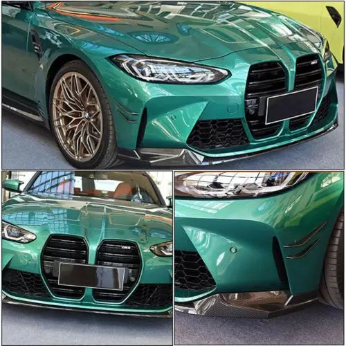 Comfort Luxury forBMW G80 M3 G82 M4  Carbon Fiber Front Bumper Lip Splitters Universal Car Spoiler 2021 2022