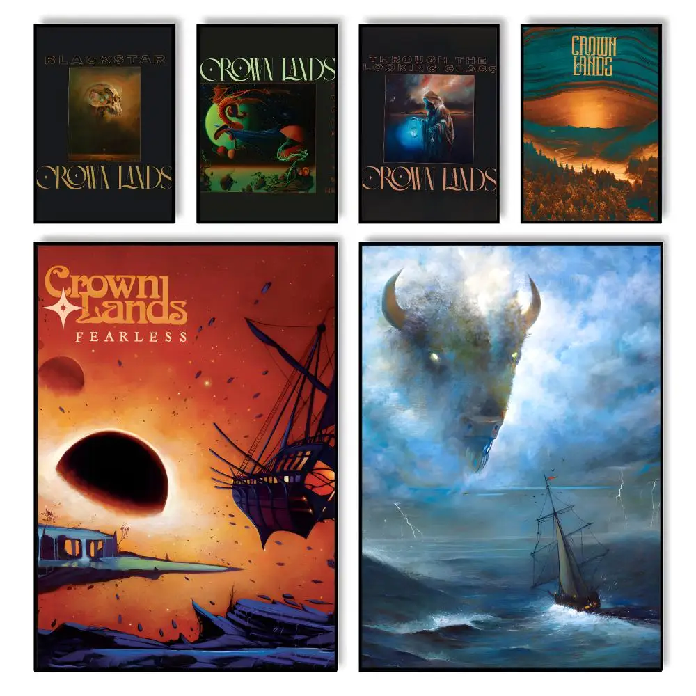 Crown Lands Instrumental Album Ritual Poster HD Self Adhesive Waterproof Wall Art Ideal for Home Office Dorm Bedroom Great Gift