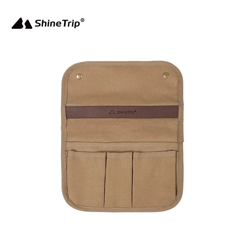 ShineTrip Outdoor Camping Chair Armrest Hanging Bag Multi Functional Double Layer Storage Bag Waterproof and Wear Resistant New