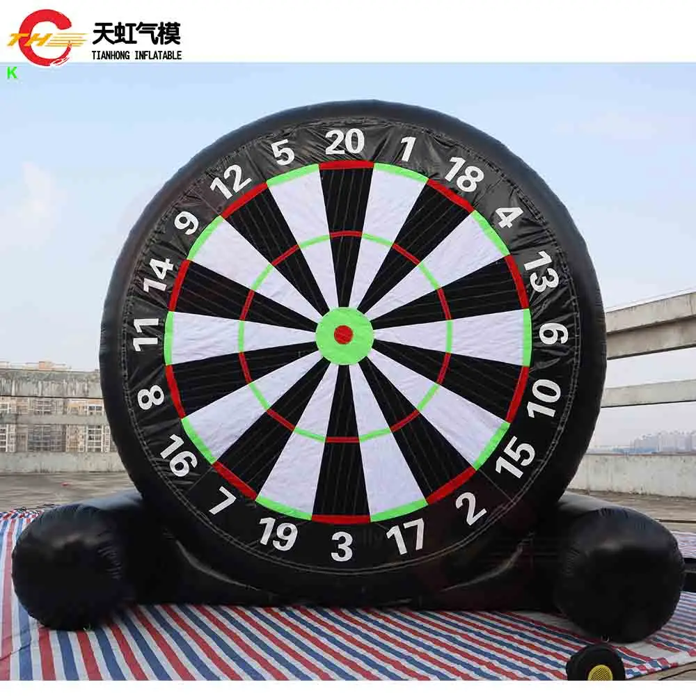 

Fast Shipping Commercial Giant Inflatable Football Dart Board 2 Sides Soccer Shooting Dart Sport Game