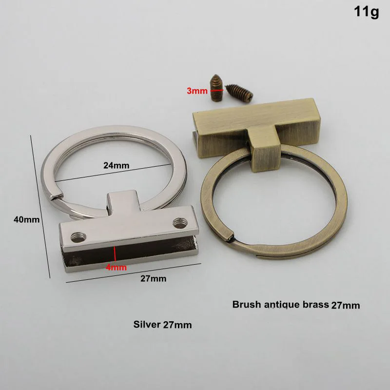 Nolvo World 5-20-100pcs 2 colors 45*25mm high quality metal key ring holder buckles,Key Fob Hardware With 24mm Key Ring