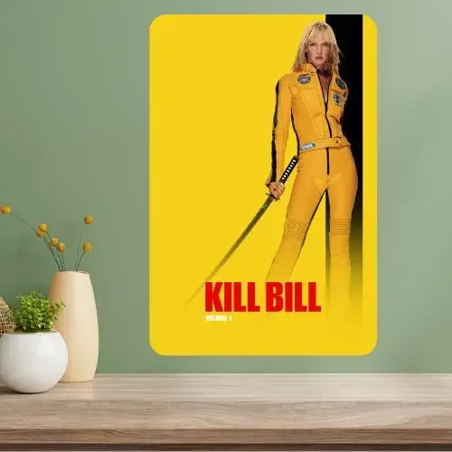 Kill Bill Metal Movie Poster Sign