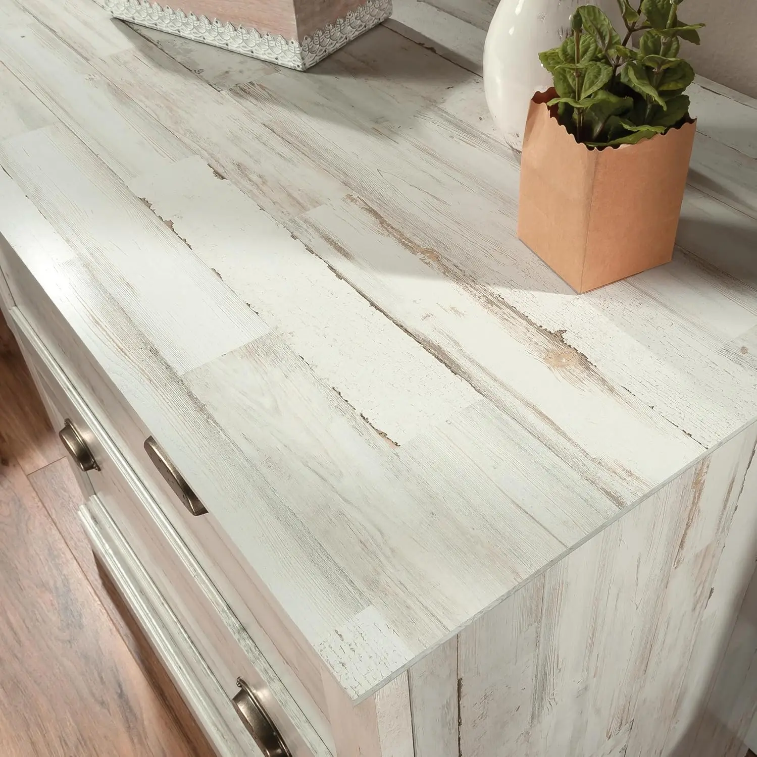 Barrister Lane Lateral File, White Plank Finish