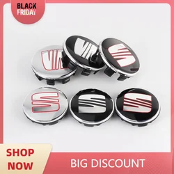 55/56/60/63mm Aluminum Emblem Car Wheel Center Hub Caps Sticker for Seat cupra Ateca Leon Mk2 Mk3 5f 1p lbiza 6f FR Cordoba Exeo