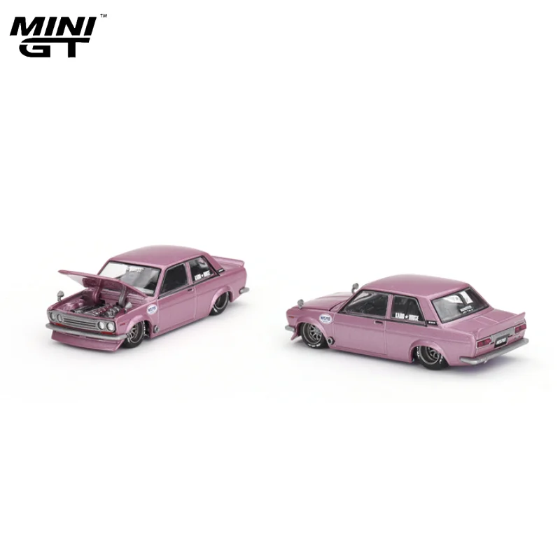 1:64 Kaido House+MINIGT Nissan Skyline GT-R R34 Kaido Works Miniaturmodell aus Legierung mit Presswelle, Dekoration für Erwachsene, Geburtstagsgeschenk