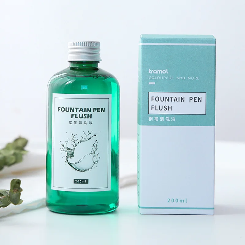 

200ML Fountain Pen Cleaning Liquid Dipped Pen Ink Trace Cleaning Metal Pen Tip Detergent Liquid Stationery School Supplies