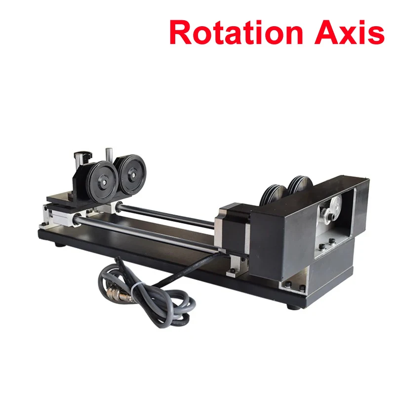 Rotary Axis Engraving Attachment With Rollers 2/3 Phase For CO2 Laser Engraving Cutting Machine