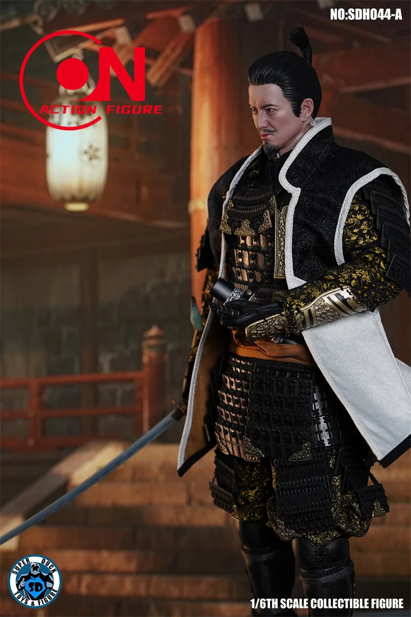 Super Duck 1/6 SDH044 Kimura Takuya Head Sculpt Japanese Samurai Head Carving Model Fit 12'' Male Soldier Action Figure Body