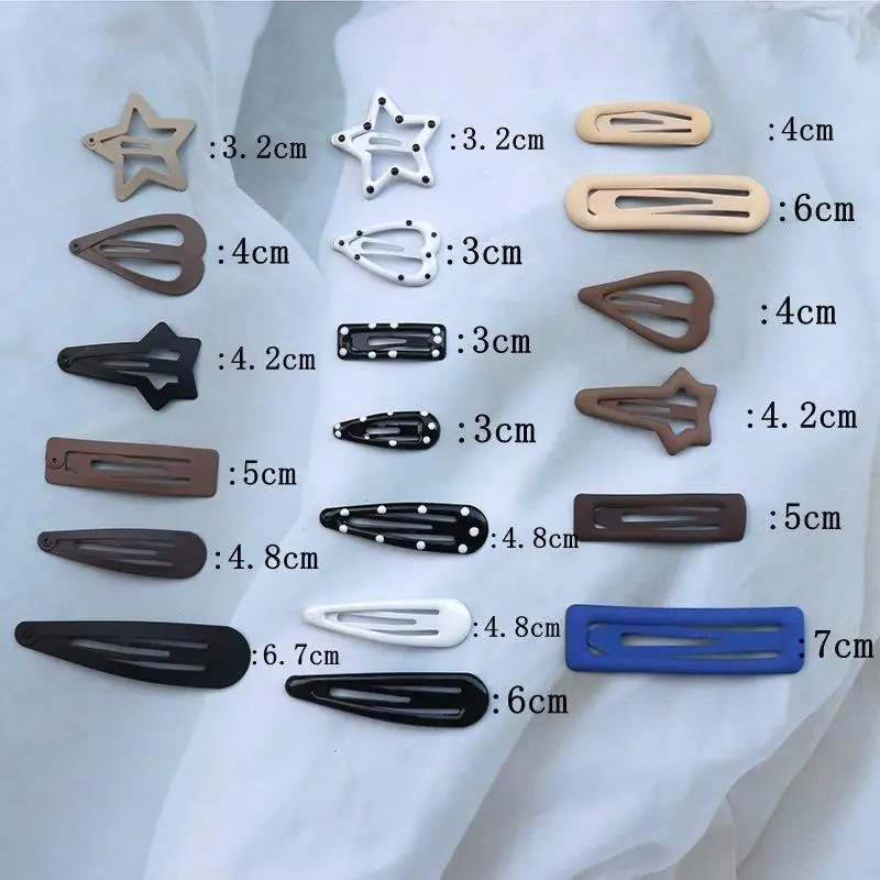 10 Stück Matte Metall-Haarspangen in Verschiedenen Niedlichen Formen, Neutrale Töne für den Täglichen Gebrauch, Haaraccessoires für Frauen und Mädchen – Detail 2