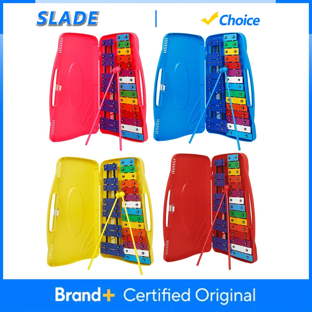 

SLADE 25-тональный алюминиевый ксилофон, ручная работа, фортепиано, ударные инструменты Orff, экологически чистые детские просветительские игрушки