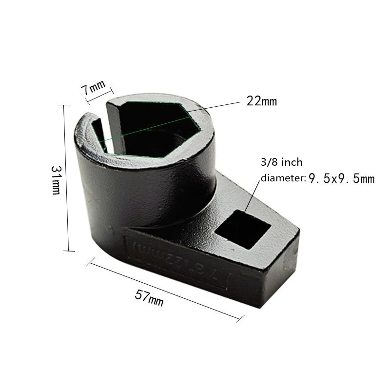 1PC Oxygen Exhaust Sensor Offset Removal Socket Tool 22mm 7/8-inch Drive Lamda O2 Installation Tool Car Accessories