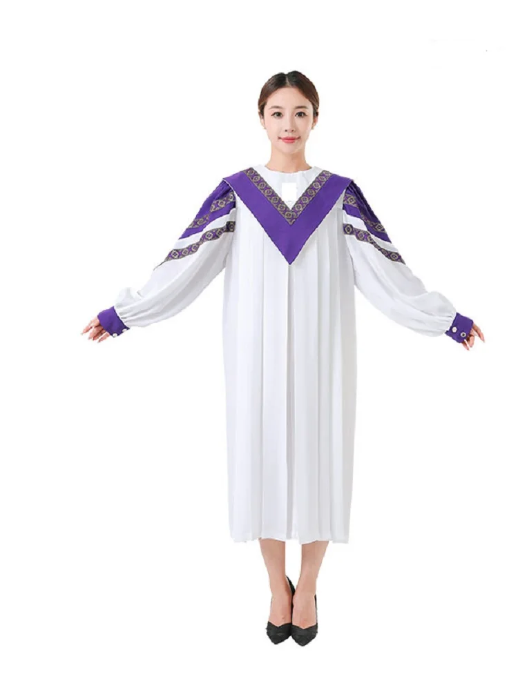Customize Clothing American European Church Ceremonial Attire Loose Comfortable Straight Drape Liturgical Choir Robe Dress JT017