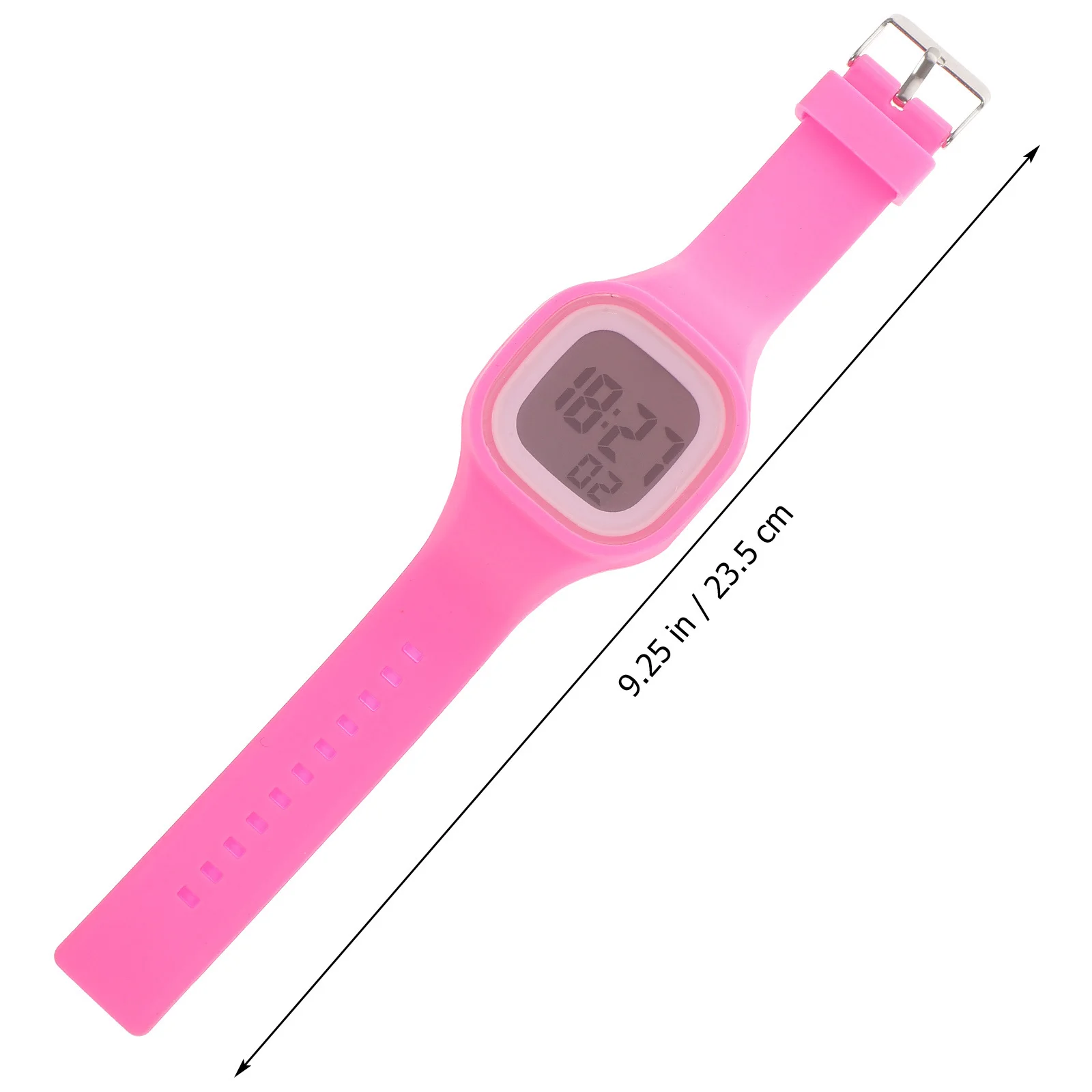 Orologio elettronico colorato Orologio da polso sportivo con cronometro impermeabile rosa Orologio digitale sportivo in silicone per uomo donna