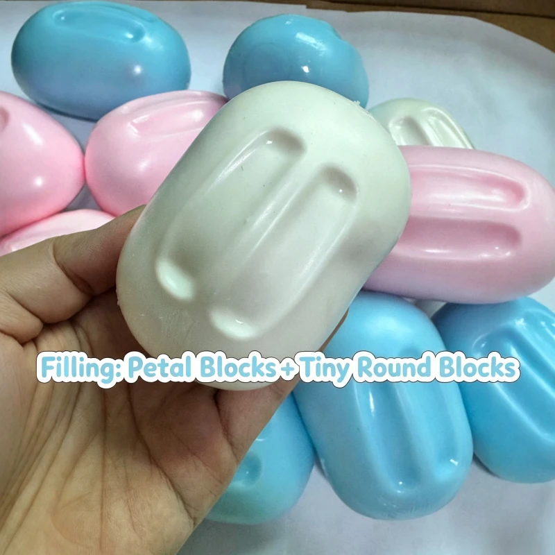 Soap Crunch Handmade Ball Squishy Ball Stress Ball Fidget Toy Crunchy Squeeze Ball Round Blocks Filled ASMR Anti Stress Toy - view 6