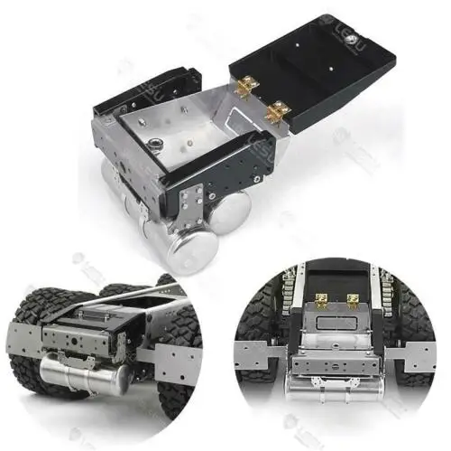 LESU RC Metal Battery Box Rear Beam Set for 1/14 Remote Control DIY Tamiyaya  Model Tractor Truck TH16419