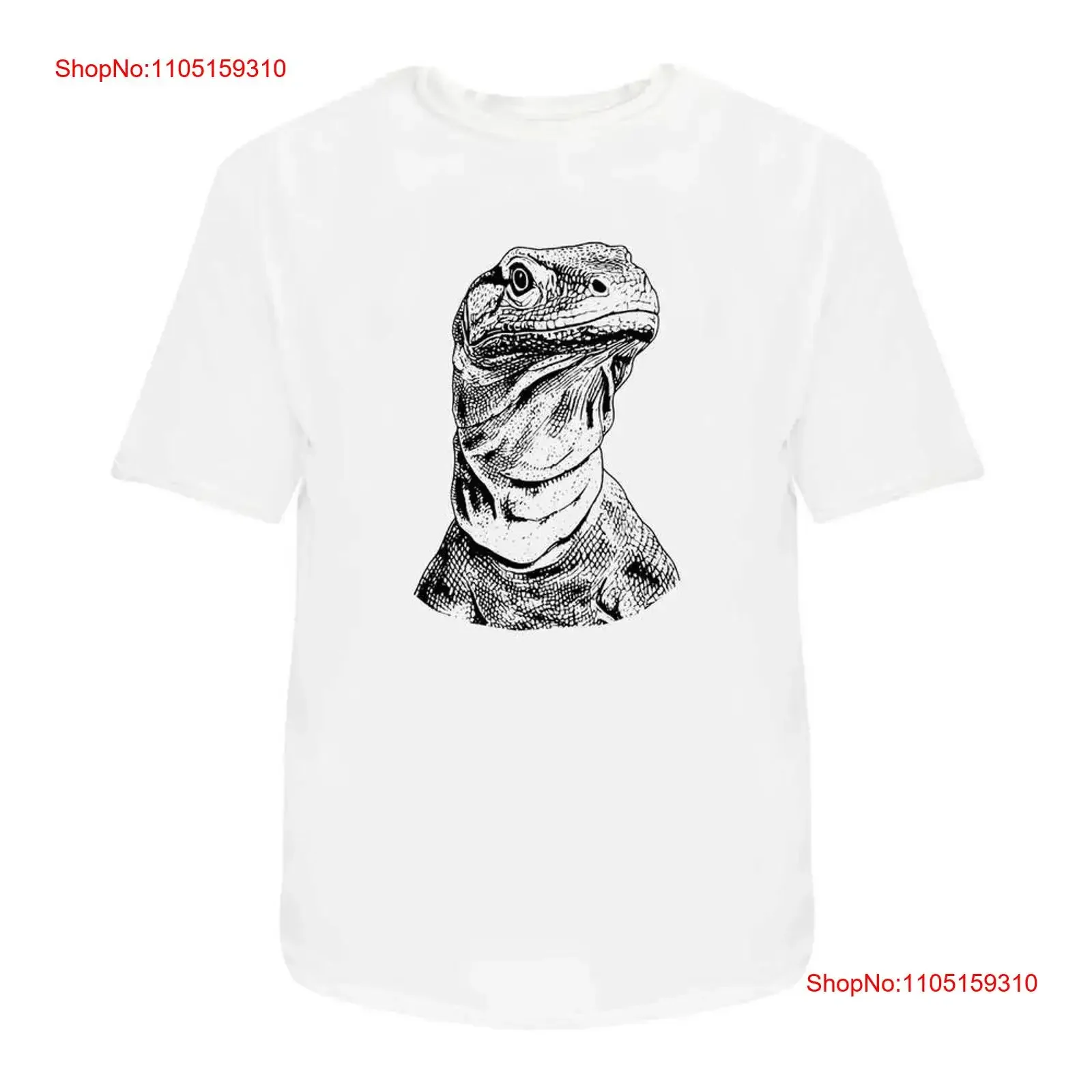 

'Komodo Dragon Portrait' T Shirt 100 Cotton S XXL TA054029 vintage Washed Stylish Casual Unisex homme Slightly fashion