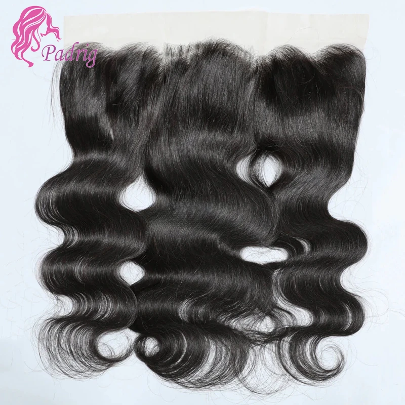 13x4 Straight Body Wave Lace Frontal Transparent Swiss Lace Unprocessed Brazilian Virgin Hair 150% Density 10-20 Inch PrePlucked