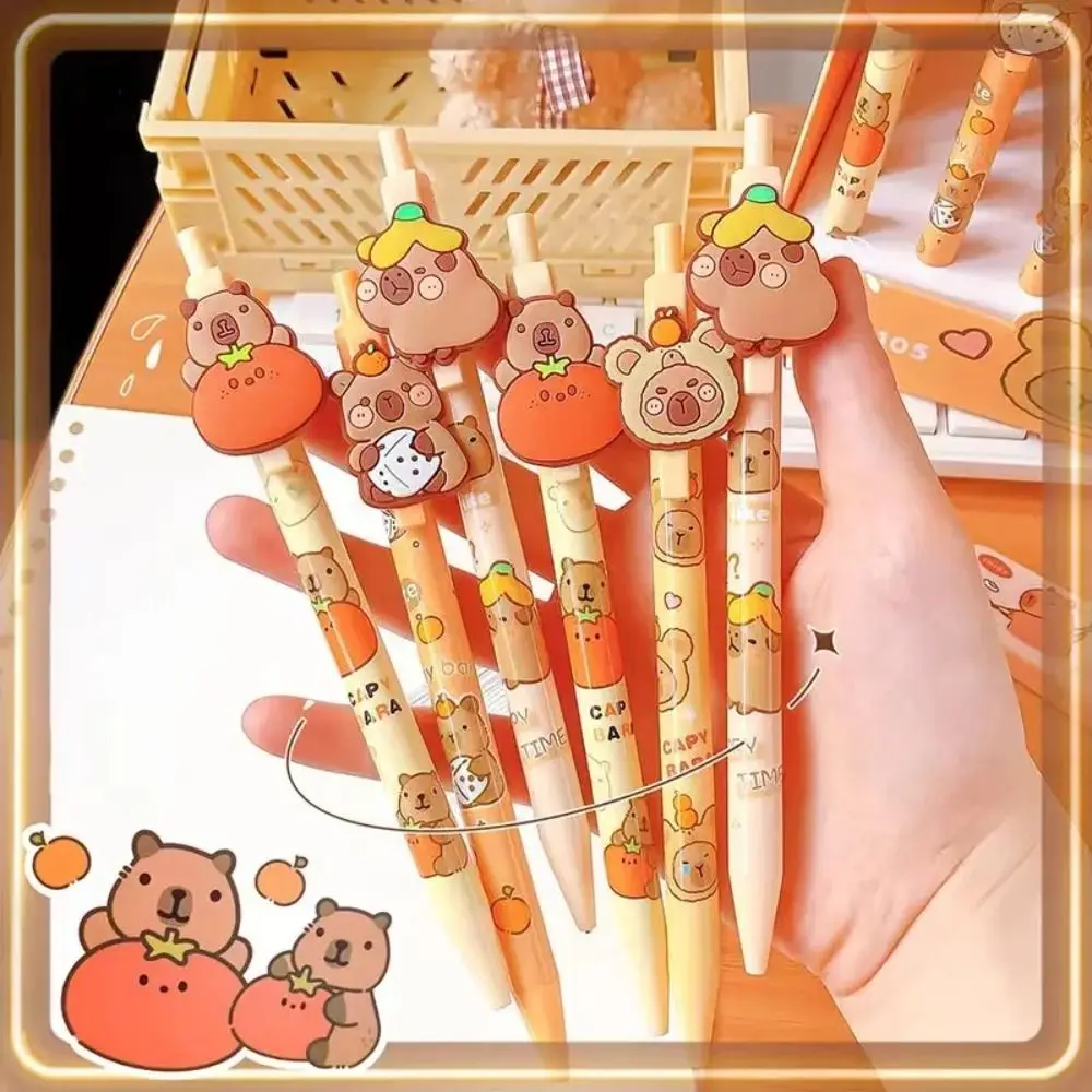 INS Kawaii Capybara Mechanical Pencil Cartoon Cute 0.5mm Automatic Pencil Creative Aesthetic Propelling Pencil Writing