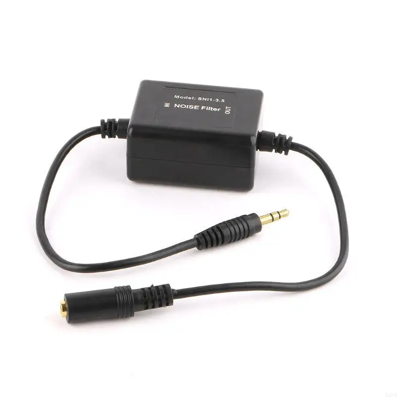 

K9FC 3.5mm Car Aux Noise Filter Ground Loop Isolator Eliminate Electrical Noise