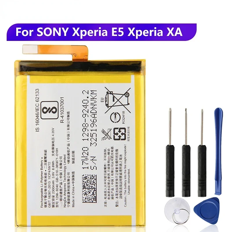 Replacement Battery LIS1618ERPC LIP1635ERPCS For SONY Xperia E5 XA1 F3113 F3311 F3313 F3112 F3116 F3115 F3111 G3112 G3121 G3116