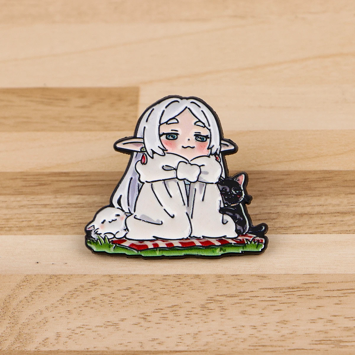 لطيف أنيمي قزم فريرين التلبيب دبابيس لحقيبة الظهر المينا دبوس الرجال النساء بروش للملابس شارات مانغا مجوهرات اكسسوارات #1