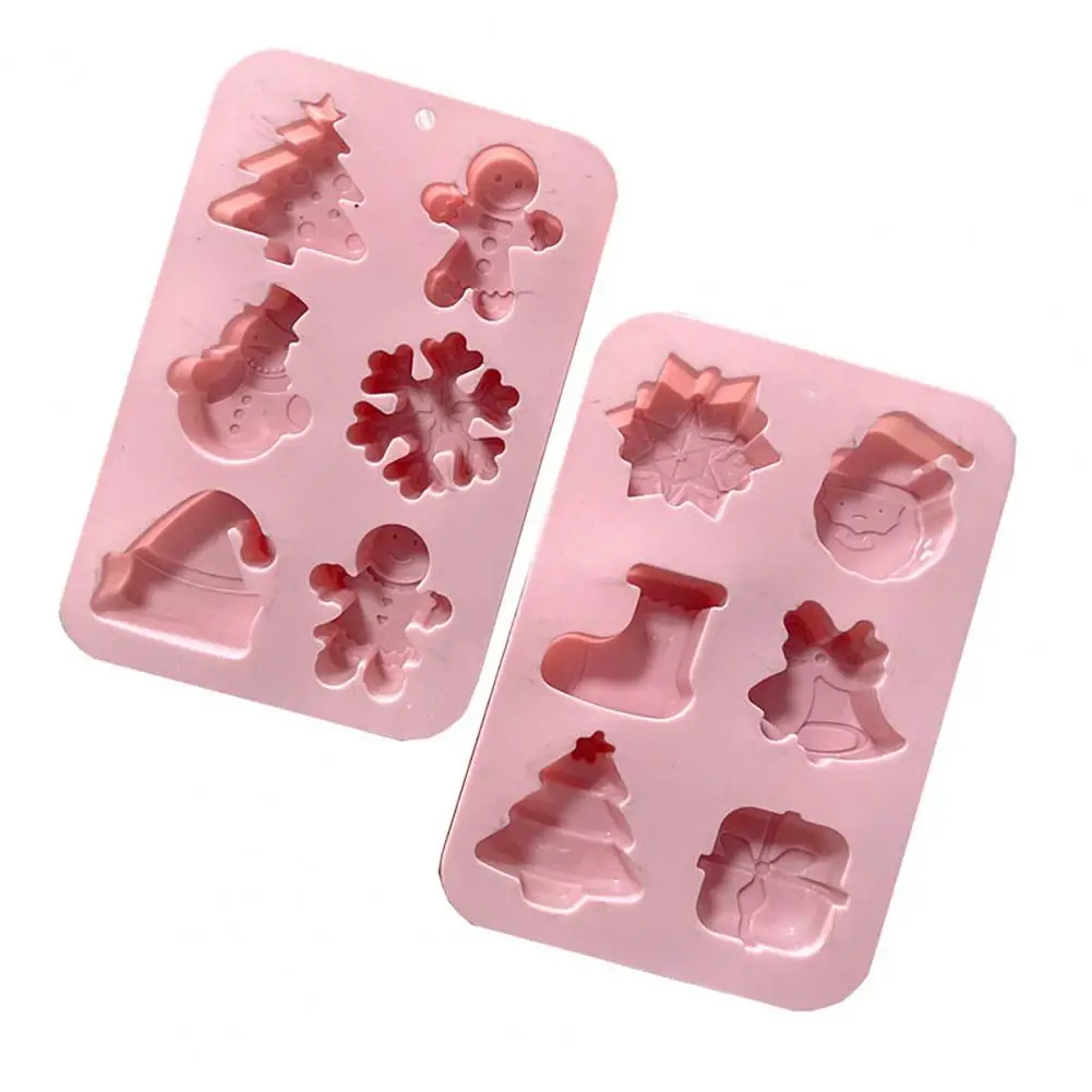 Christmas Silicone Cake Mold Snowflake Shaped Baking Mold Festive Christmas Silicone Baking Mold Set for Xmas Tree for Home