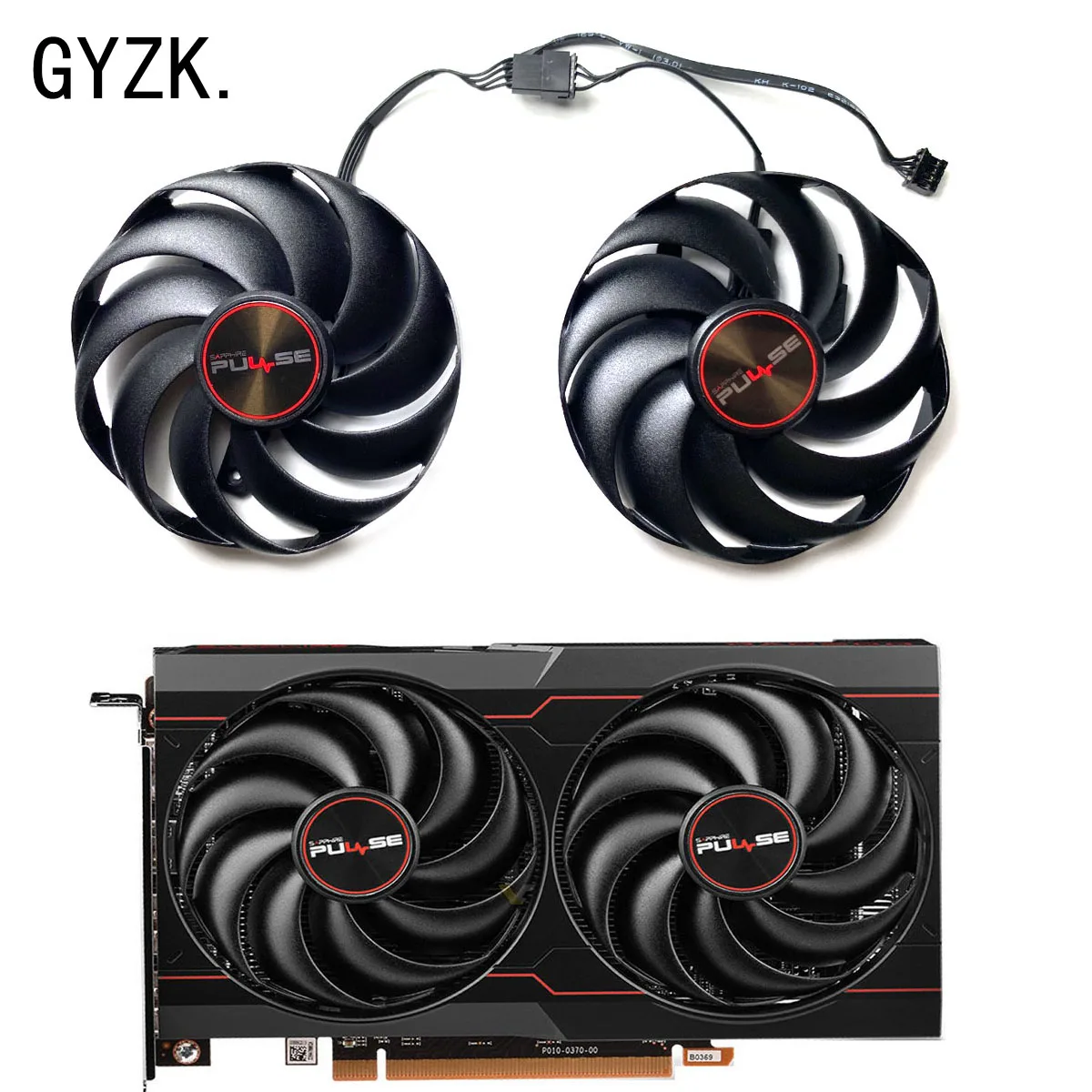 New For SAPPHIRE Radeon RX6600 6600XT 6650XT PULSE Graphics Card Replacement Fan