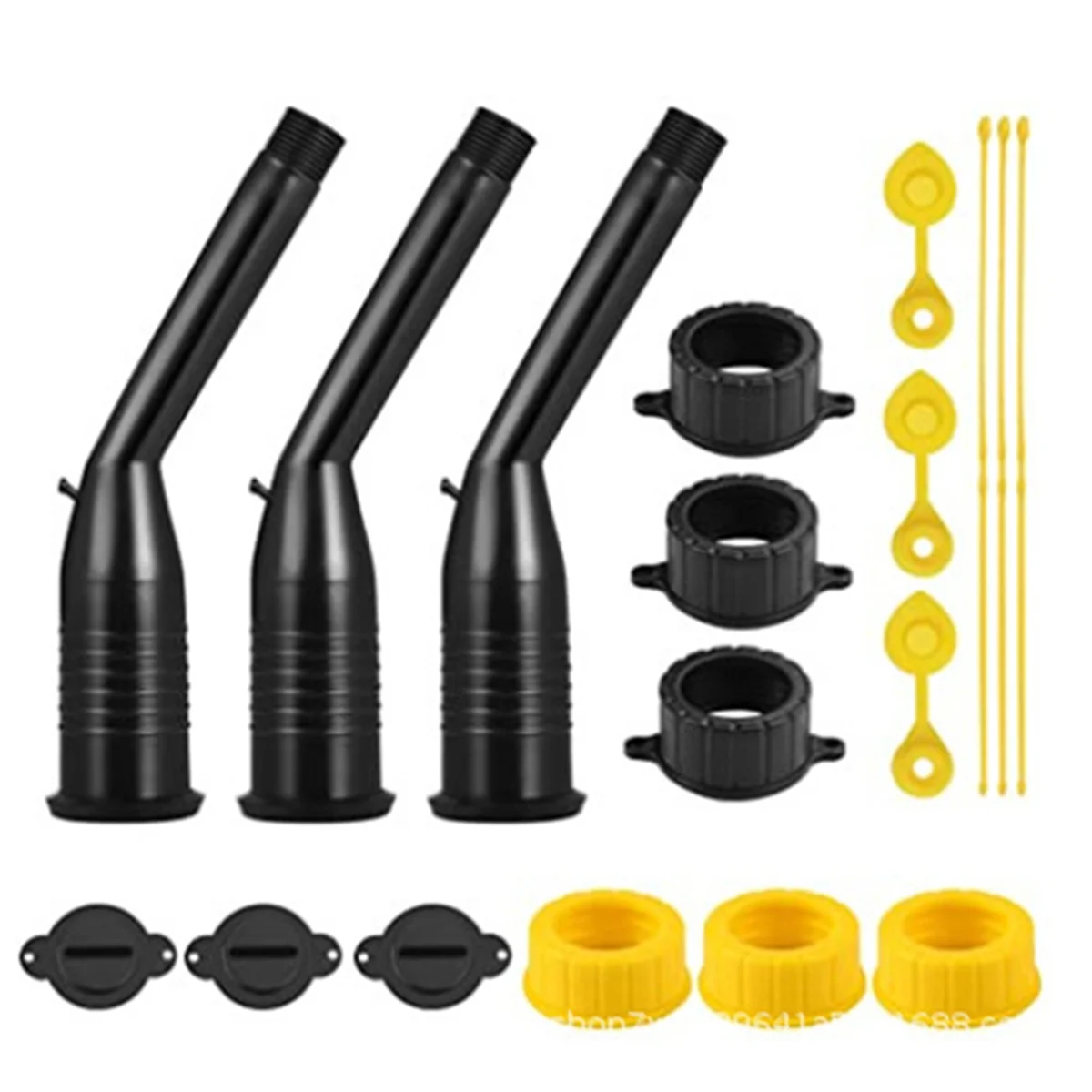 

Gas Tank Nozzle Kit, Leak-Proof Corner Nozzle Gasket, Filter Vent Cover Drill Bit, Oil Guide Tube, Oil Barrel Nozzle