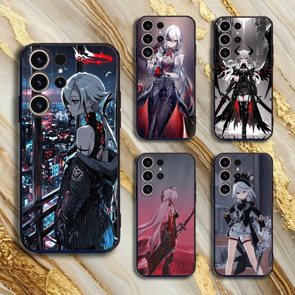

Arlecchino Phone Case For SamsungS25,24,21,22,23,30,Ultra,20,Plus,Fe,Lite,Note,10,9,5G Black Cover