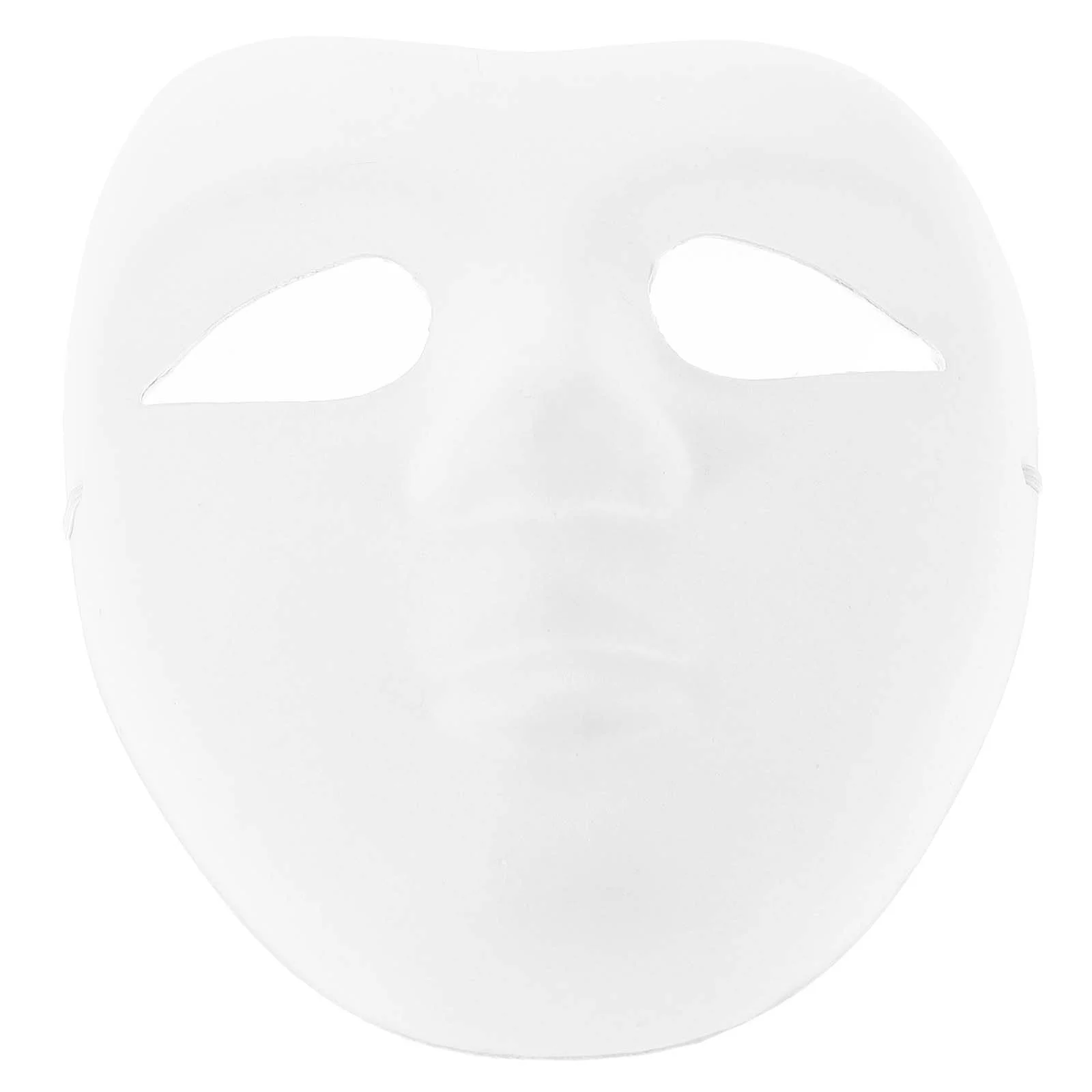 5 Pcs Masquerade Supplies White Mask to Decorate Apparel Vintage Paper Unpainted Face Costume for DIY Child