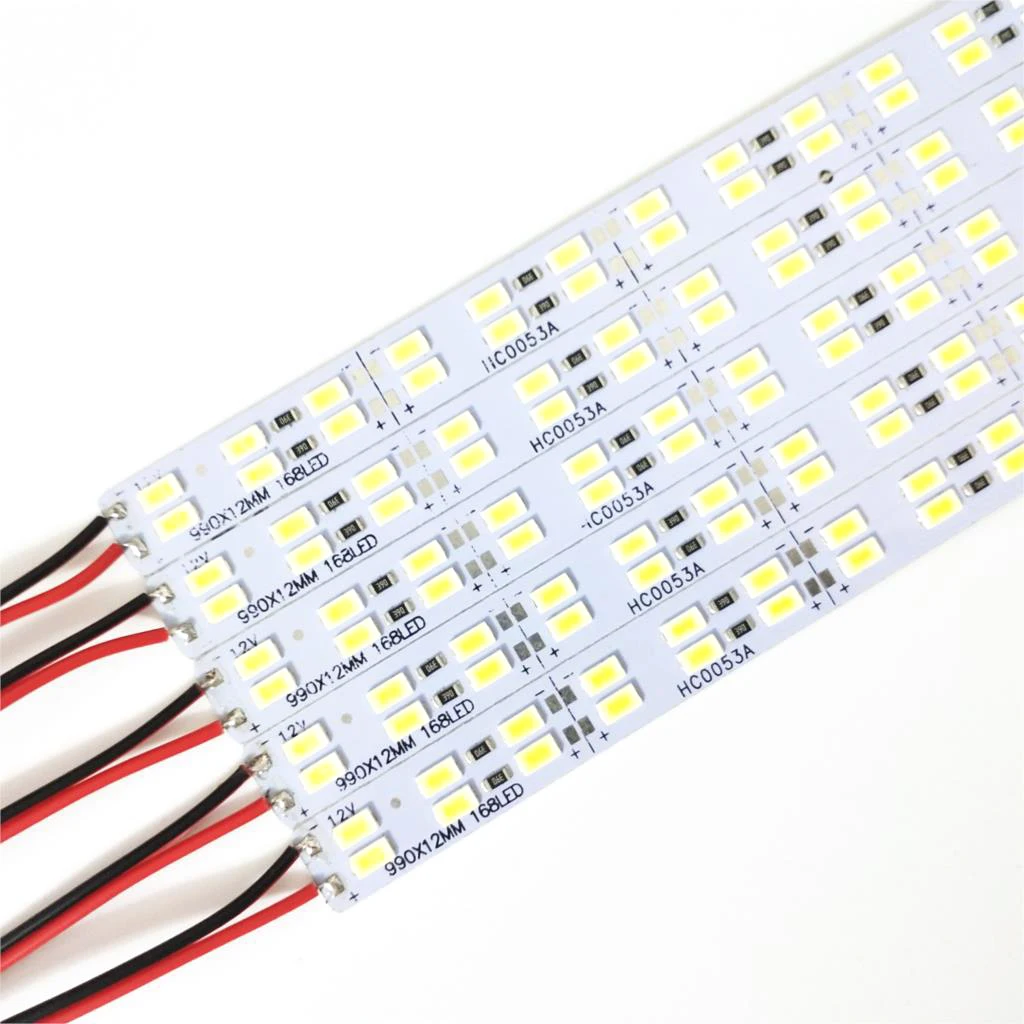 100pc/lot CW WW Double Color 20W~25W/m 5630 5730 144 LED Bar LightDC12V LED Strip/hard Strip