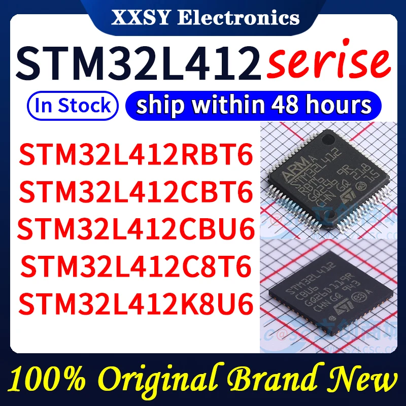 STM32L412RBT6 STM32L412CBT6 STM32L412CBU6 STM32L412C8T6 STM32L412K8U6  High quality 100% Original New